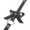 Subblime - Harnais De Jambe Chaîne Cuir Noir Taille Unique